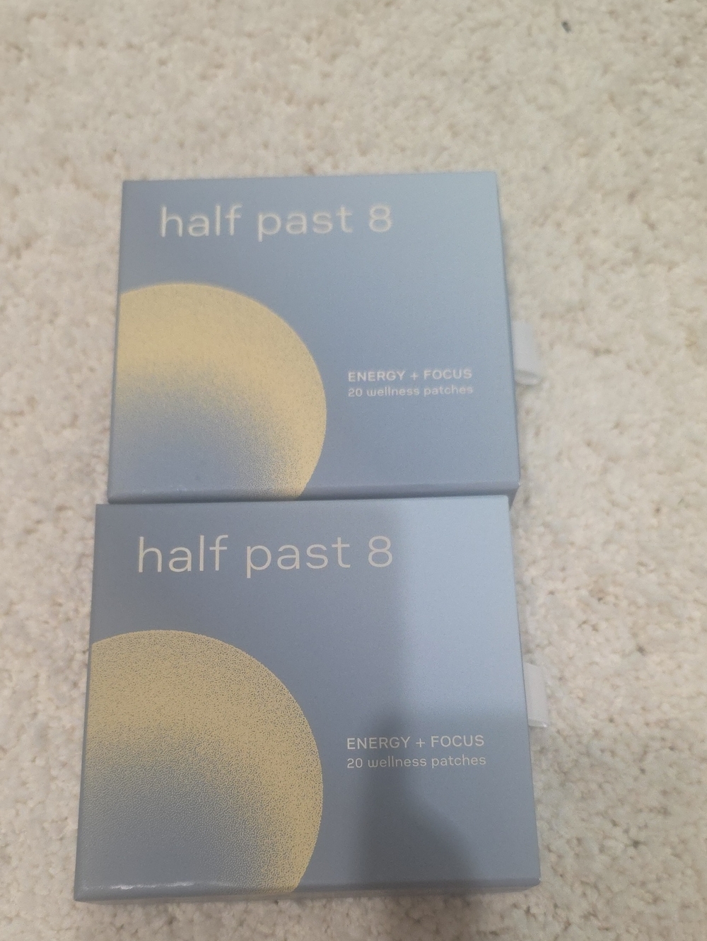 Half Past 8 Energy + Focus Wellness Patches , 20 Patches NEW